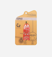 A320 Genuine Aircraft Skin Key Tag - Red